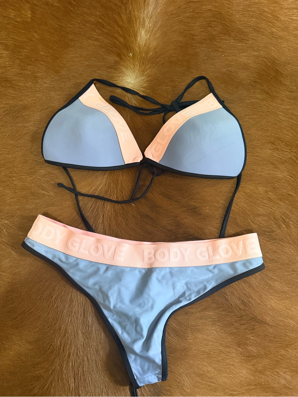 Body Glove Light Blue & Pink Two-Piece Bikini Set